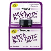 TWINLAB MEGA B-12 DOTS 5000 MCG (60 ТАБ.)