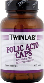 TWINLAB FOLIC ACID CAPS (200 КАПС.)